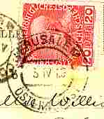Postmark of Jerusalem (Steichele 549)
